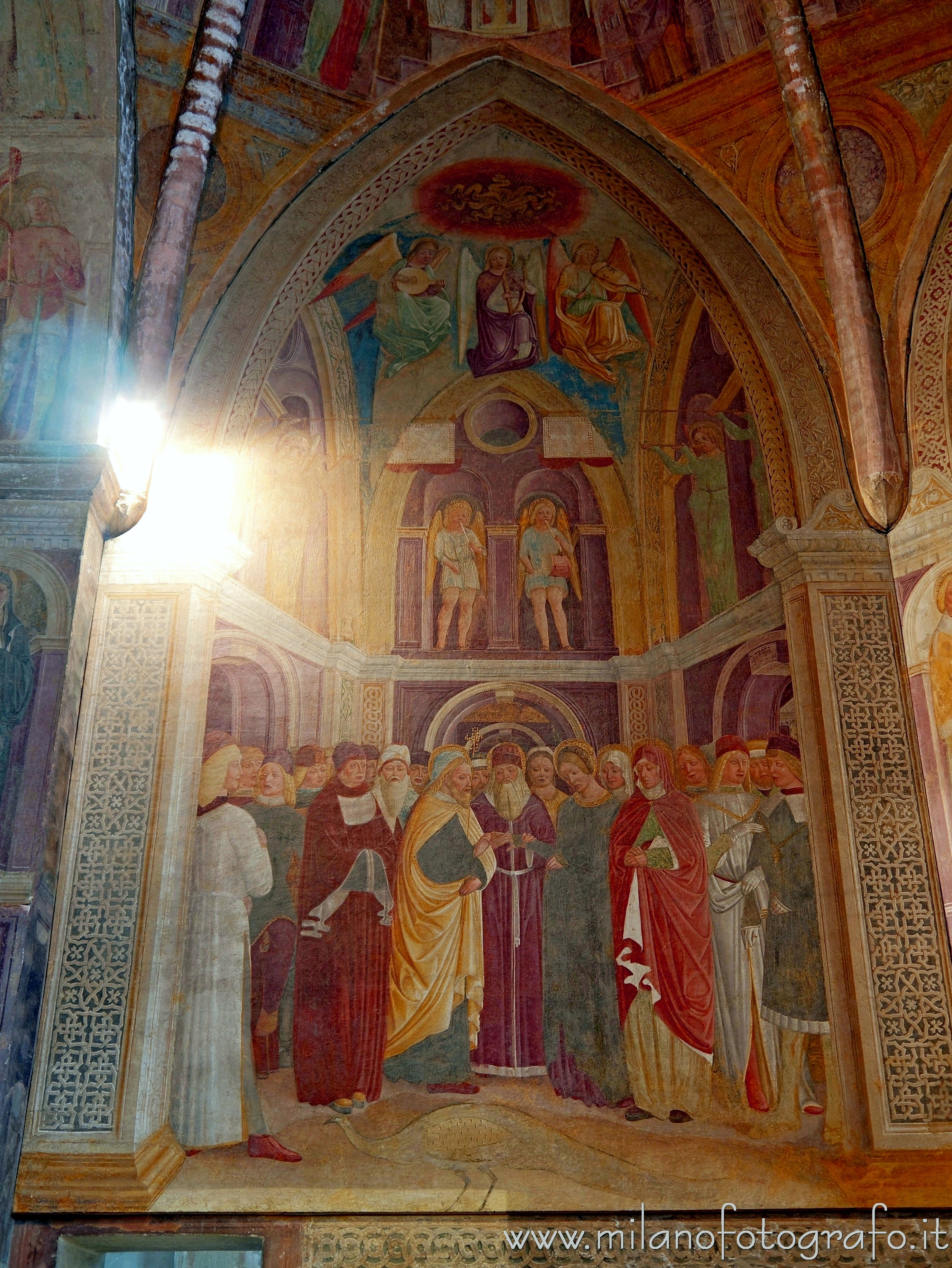 Milan (Italy) - Left wall of the Chapel of the Virgin in the Church of San Pietro in Gessate